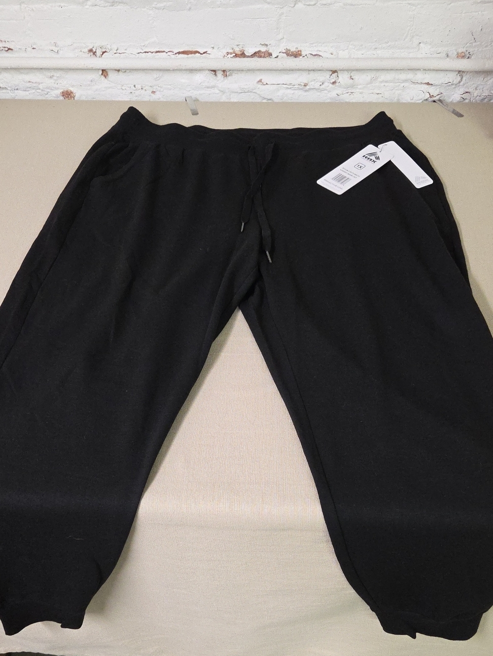 RBX Black NWT Jogger Sweatpants with Drawstring Sz 1X